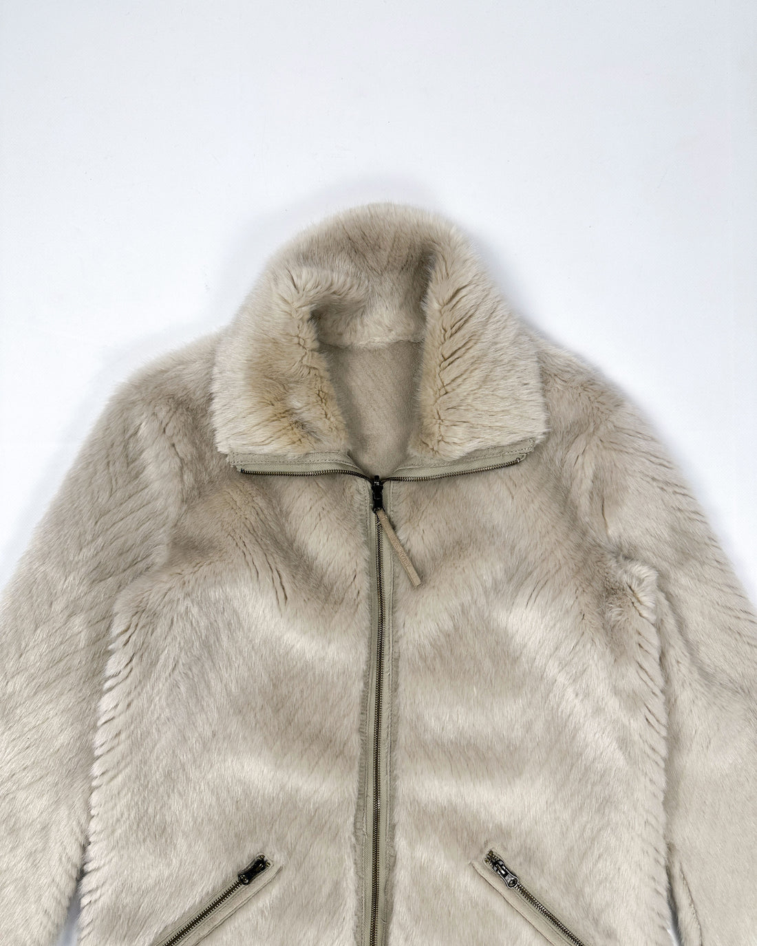 Armani Reversible Beige Fur Jacket 2000's