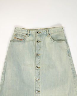 Diesel Long Denim Buttoned Skirt 2000's