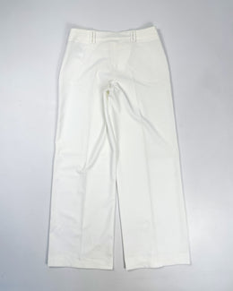 Versace White Wide Pants 2000's