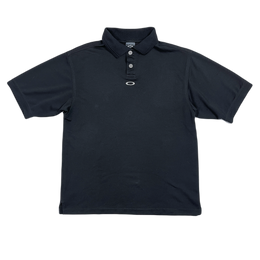 Oakley Software Black Polo Shirt 1990's