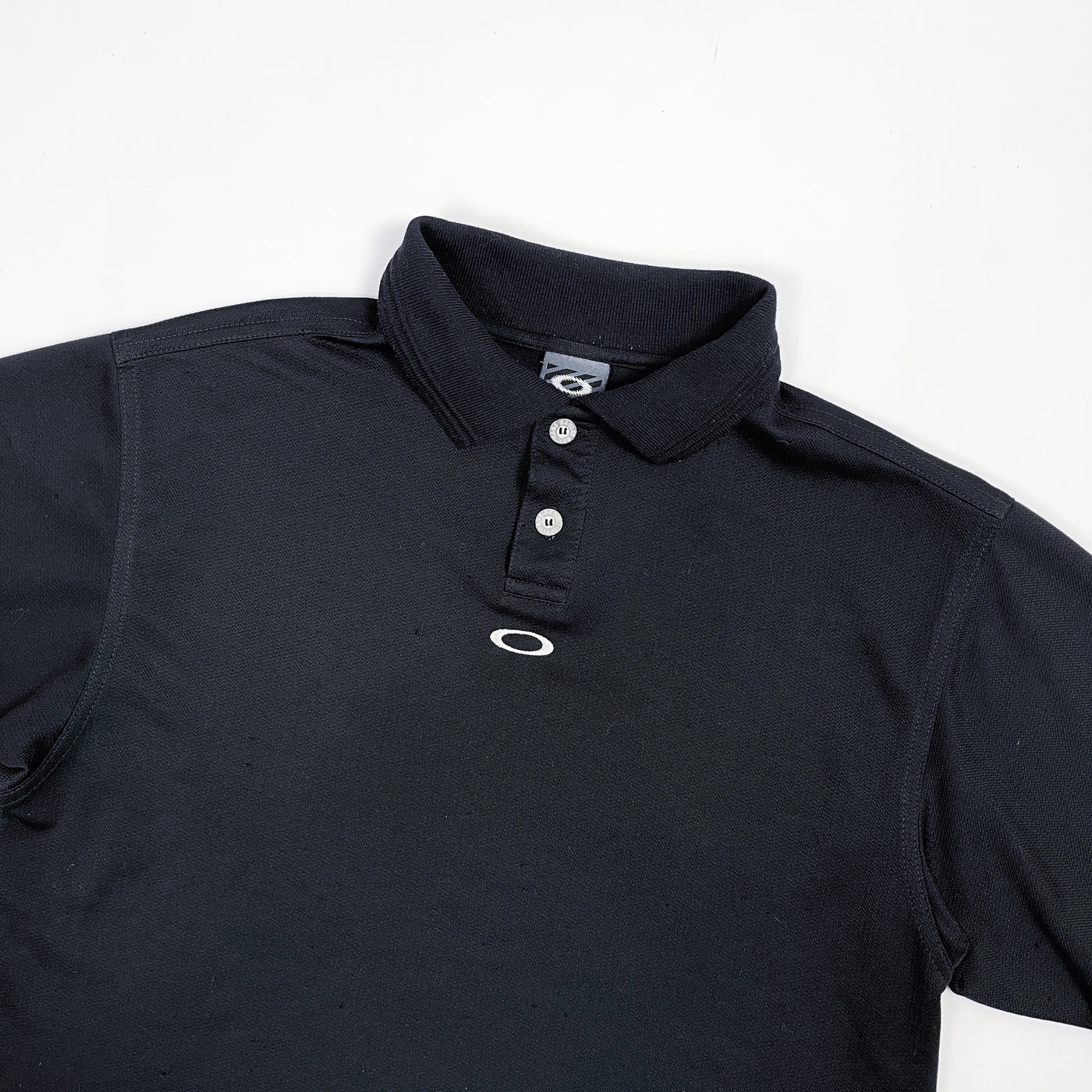 Oakley Software Black Polo Shirt 1990's
