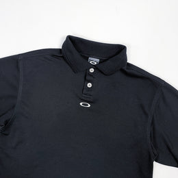 Oakley Software Black Polo Shirt 1990's