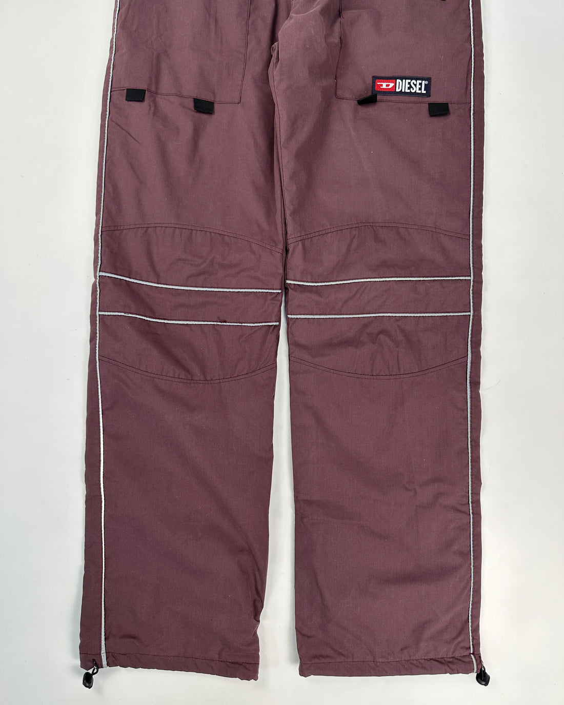 Diesel Burgundy Adjustable Pants 2000's