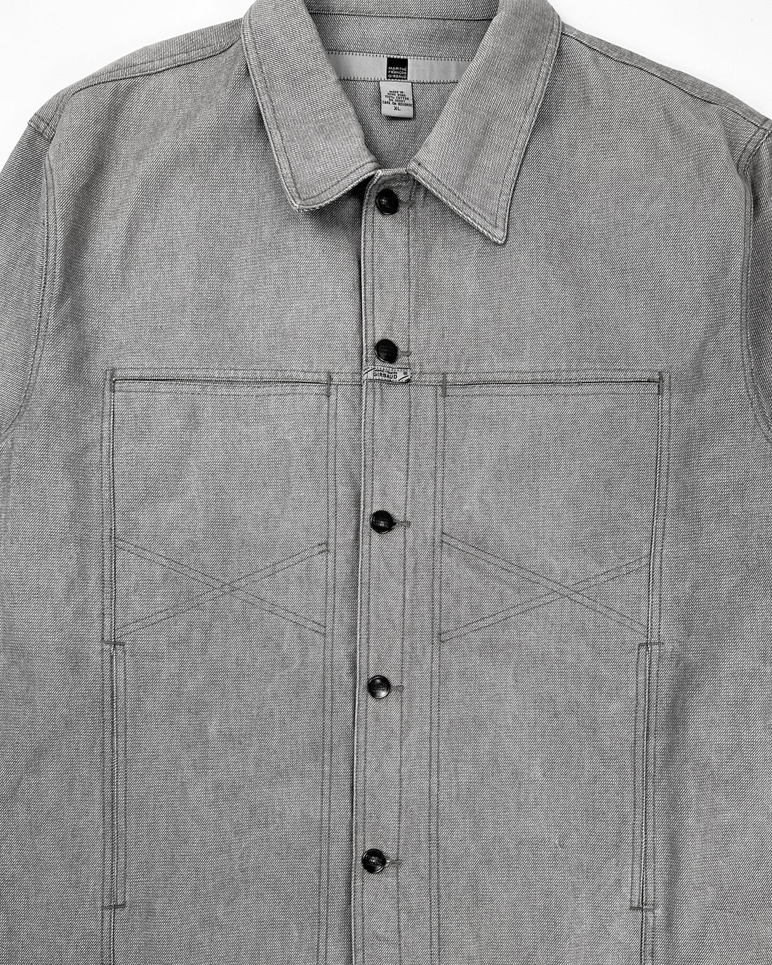 Marithé Francois Girbaud Grey Heavy Denim Jacket 1990's