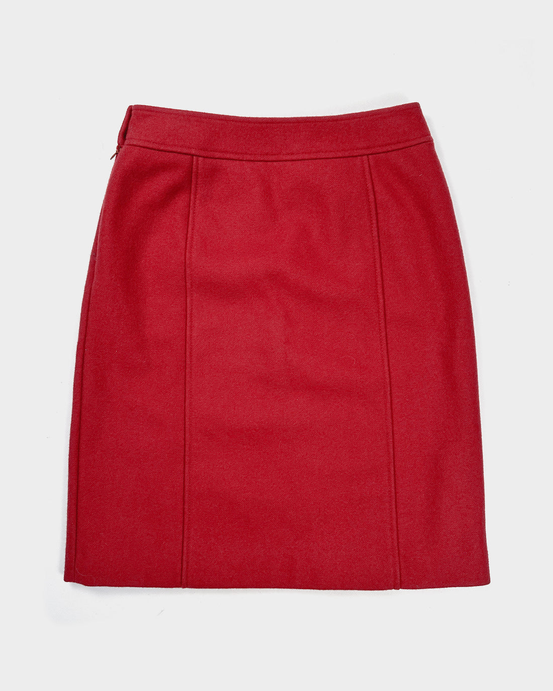 Miu Miu Wool Red Wool Skirt 2000's
