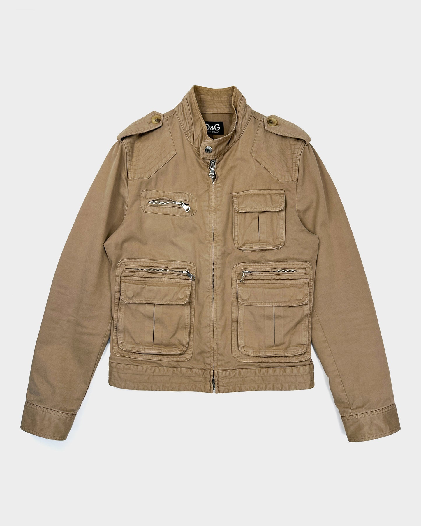 Dolce & Gabbana Beige Utility Jacket 2000's