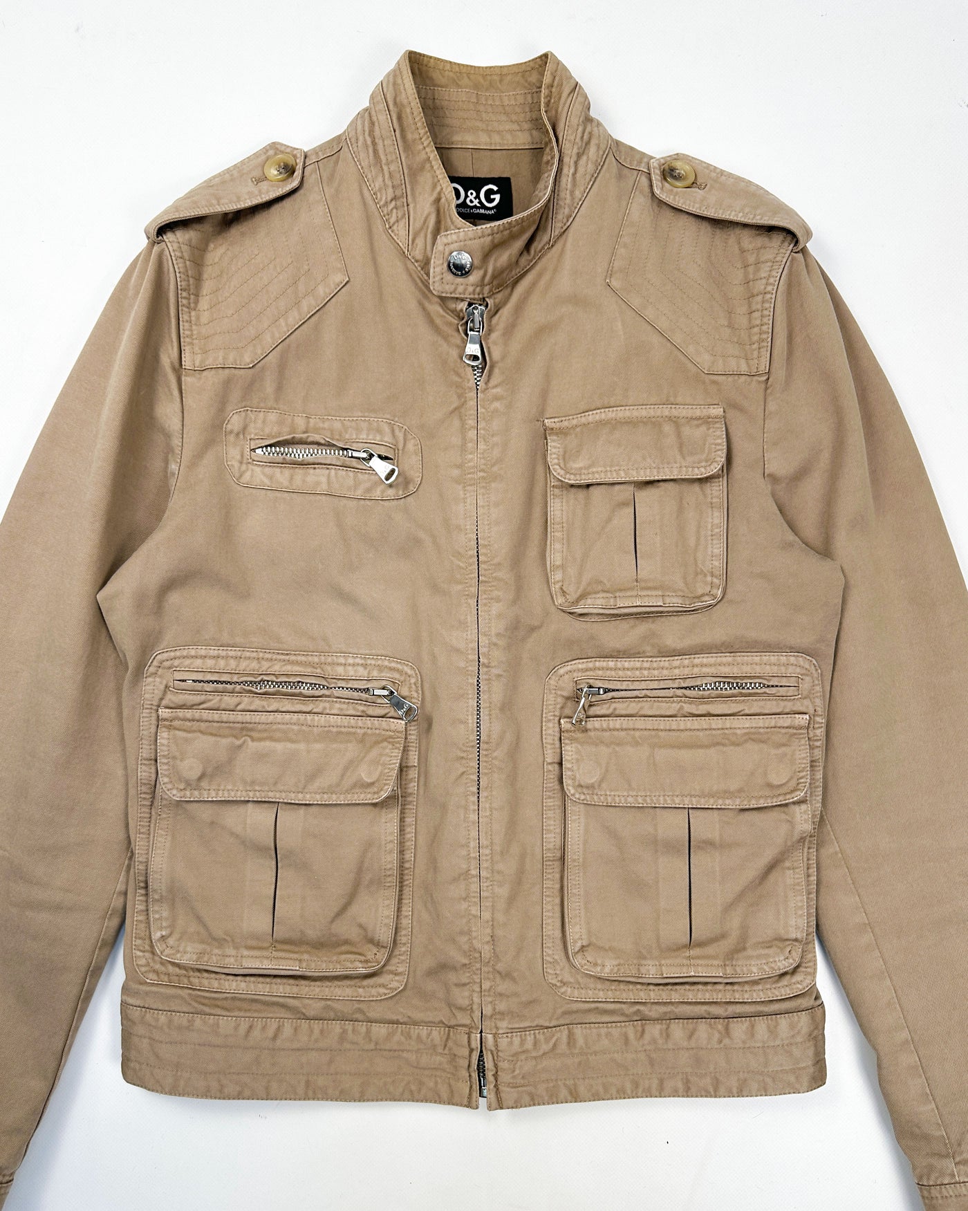 Dolce & Gabbana Beige Utility Jacket 2000's