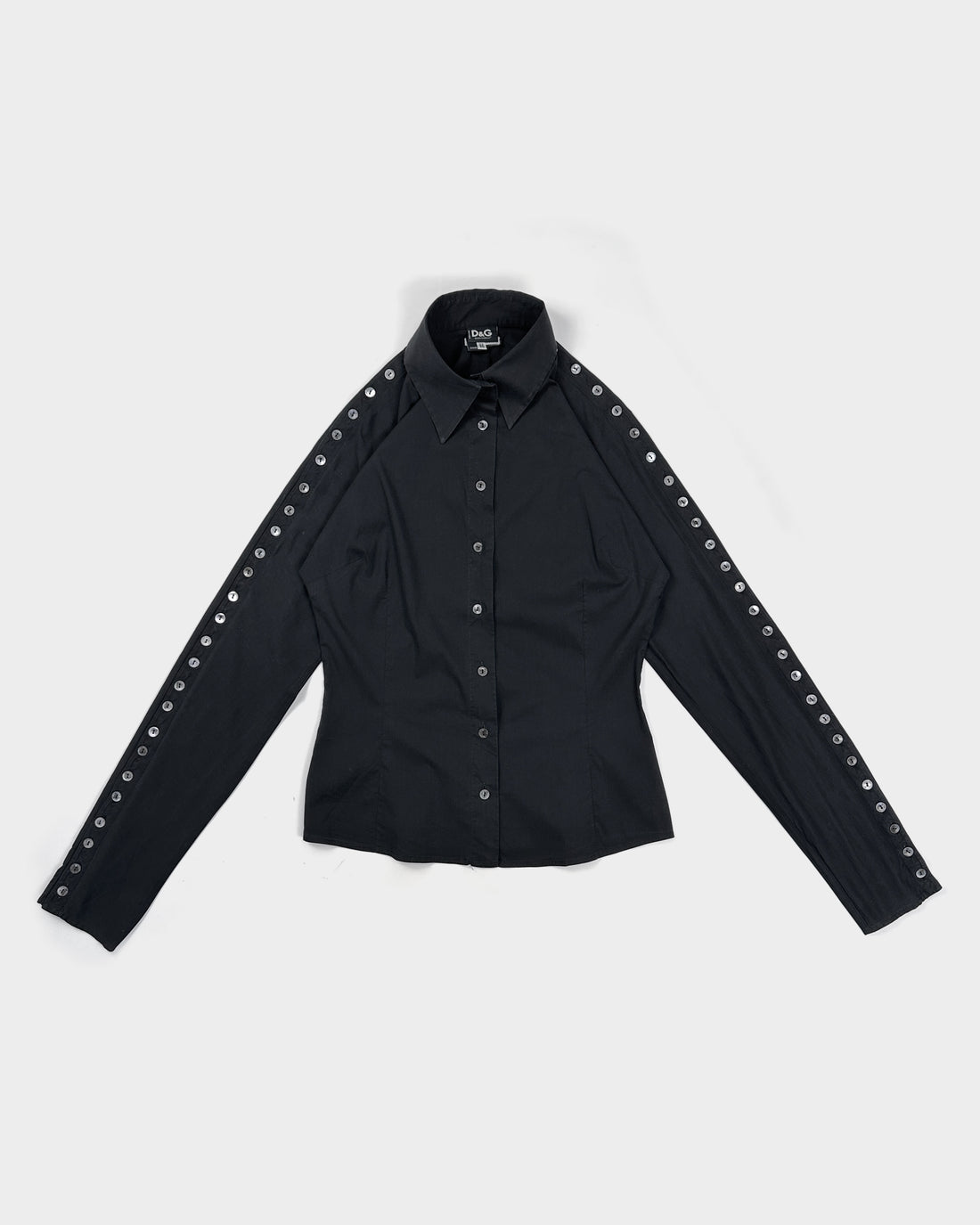 Dolce & Gabbana 60 Buttons Black Shirt 2000's