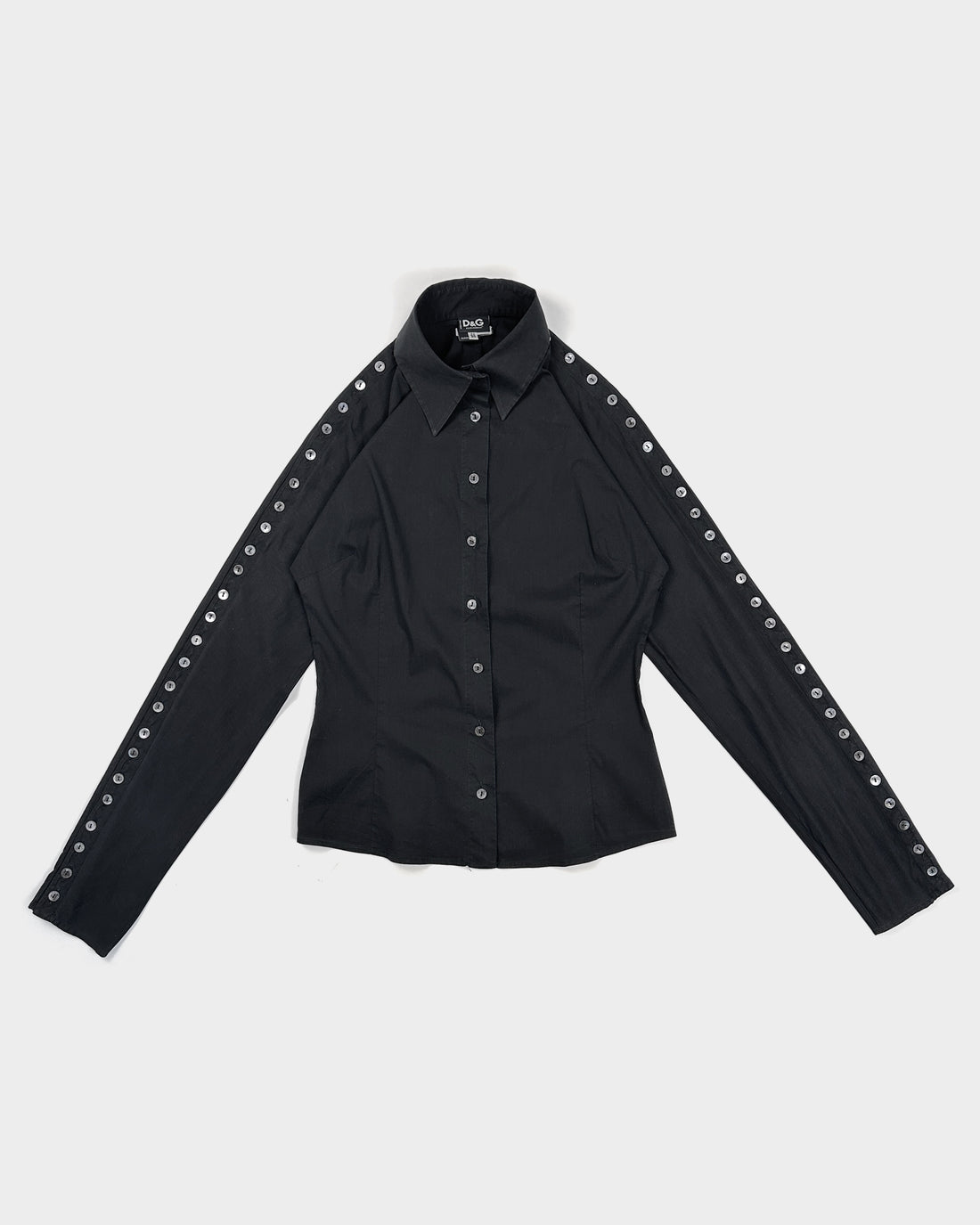 Dolce & Gabbana 60 Buttons Black Shirt 2000's