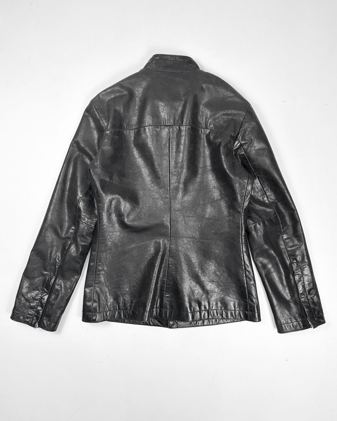 Diesel Black Soft Leather Jacket 1990's