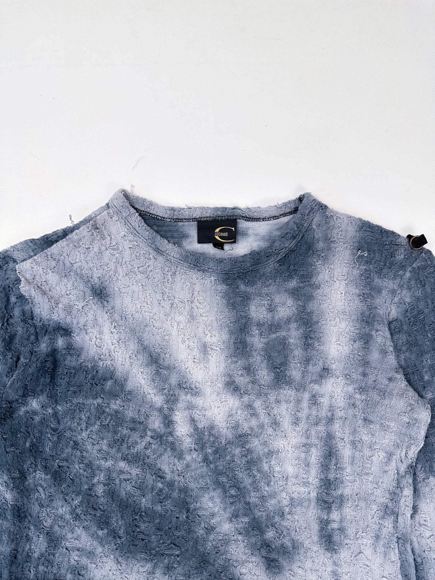 Roberto Cavalli Distressed Faded Tee Top 2000's