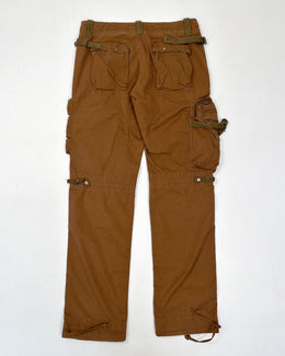 Ralph Lauren Brown And Green 3D Cargo Pants 1990's