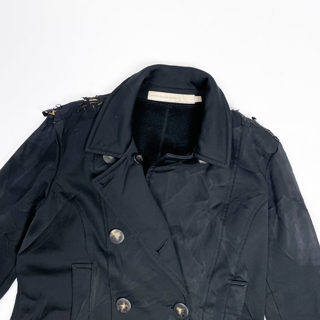 Marithé Francois Girbaud Straight Black Jacket 2000's