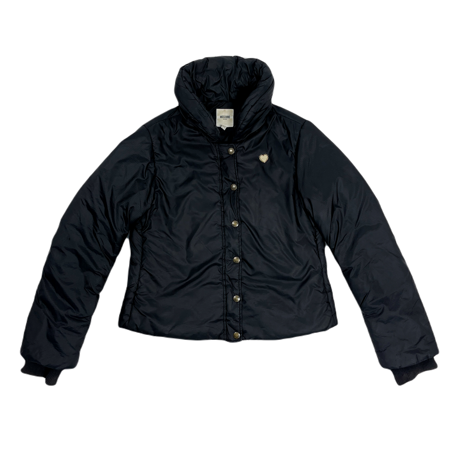 Moschino Black Puffer Jacket 2000's