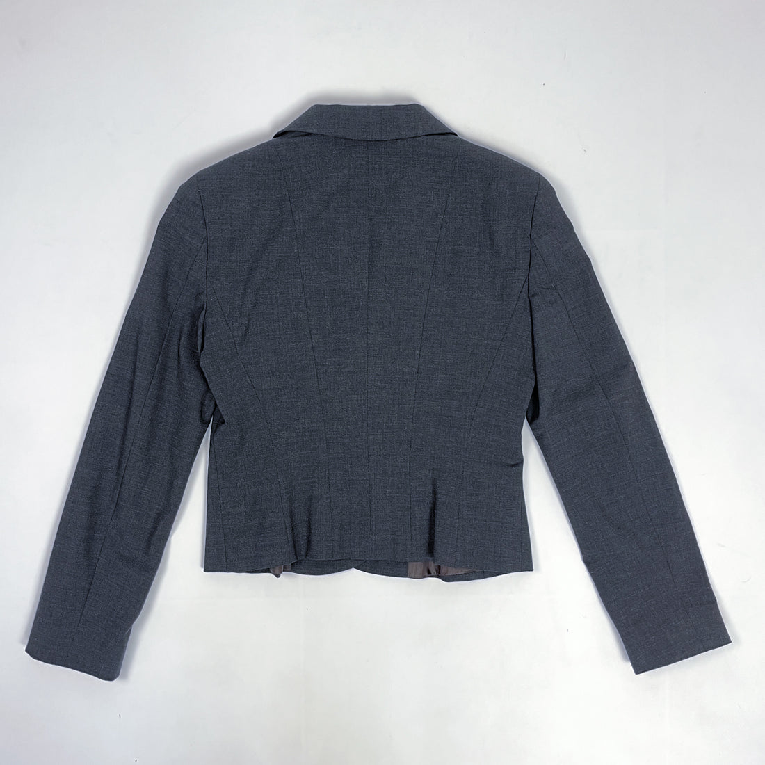 Moschino Wool Pleated Grey Blazer 1990's