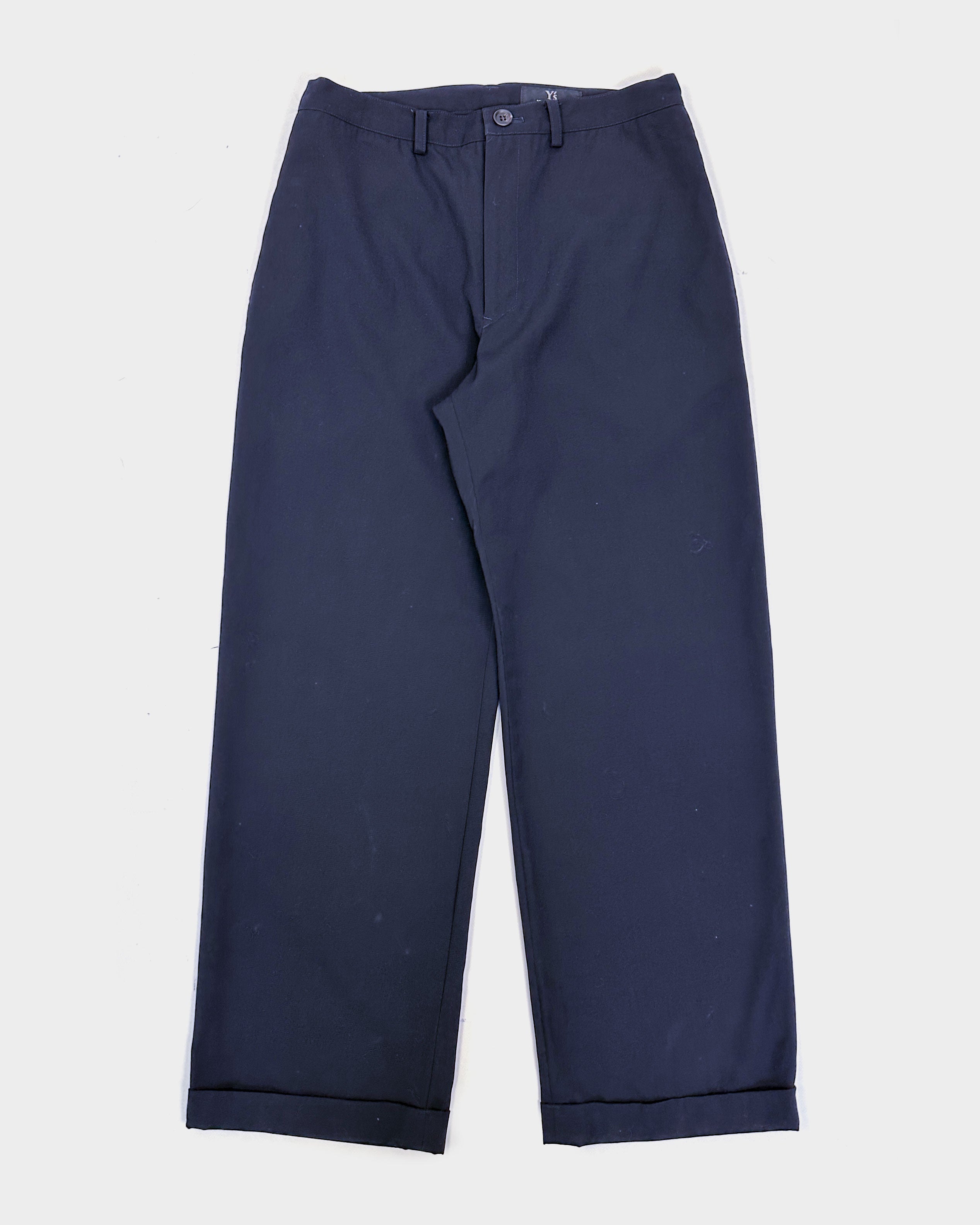 Yohji Yamamoto Wool Thin Navy Blue Pants 2008 – Vintage TTS