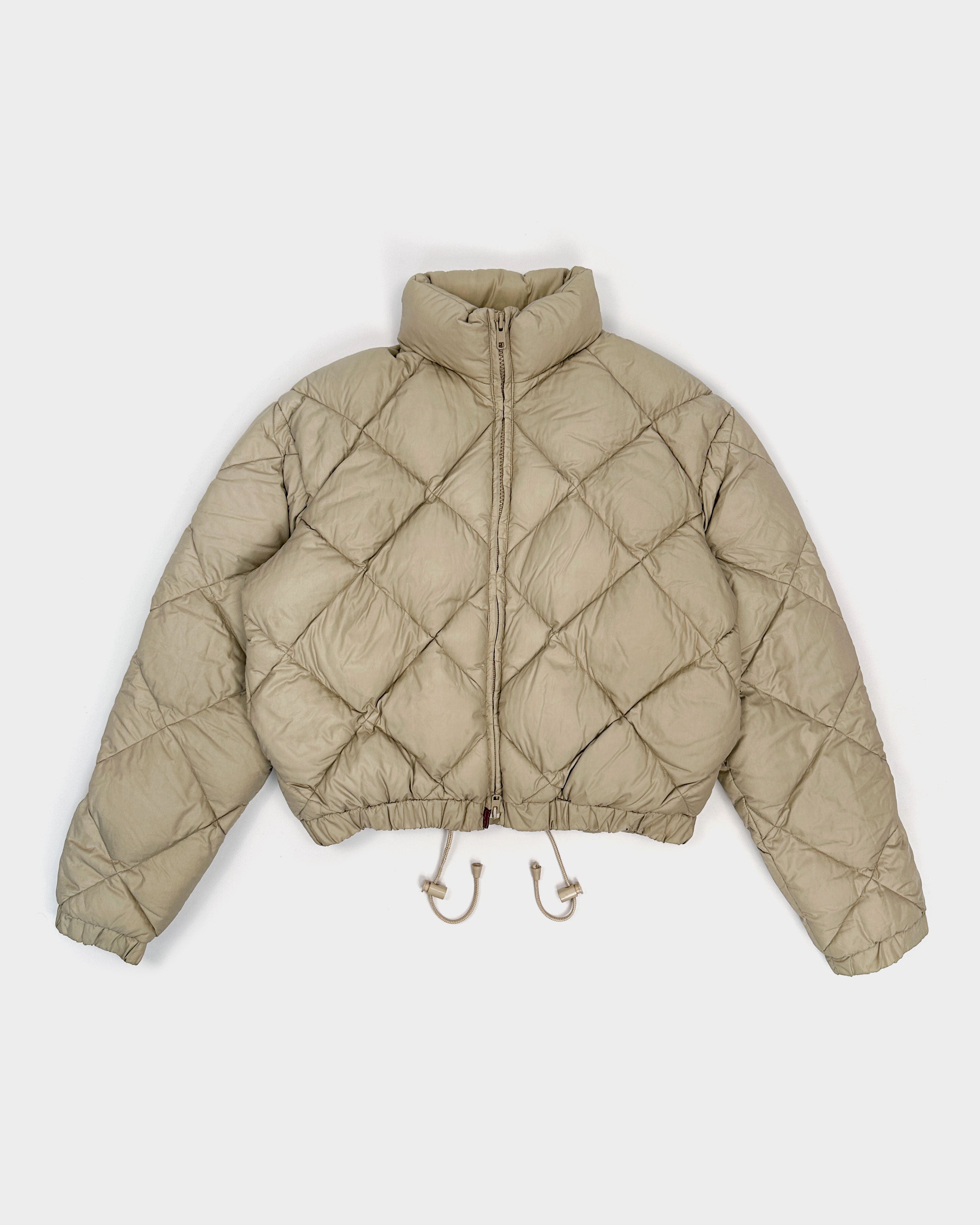 Moschino 'Cheap and Chic' Beige Puffer Jacket 1990's – Vintage TTS