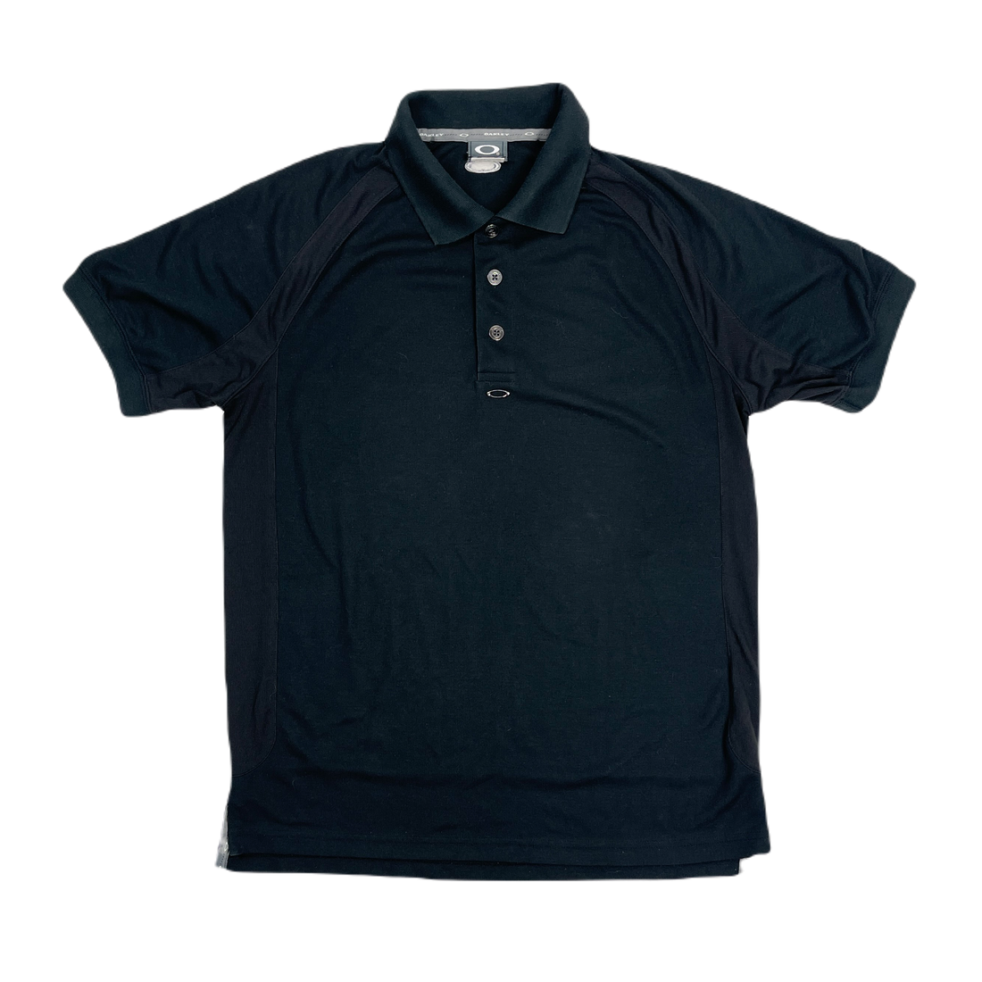 Oakley Red Core Black 2-Texture Polo Shirt 2000's
