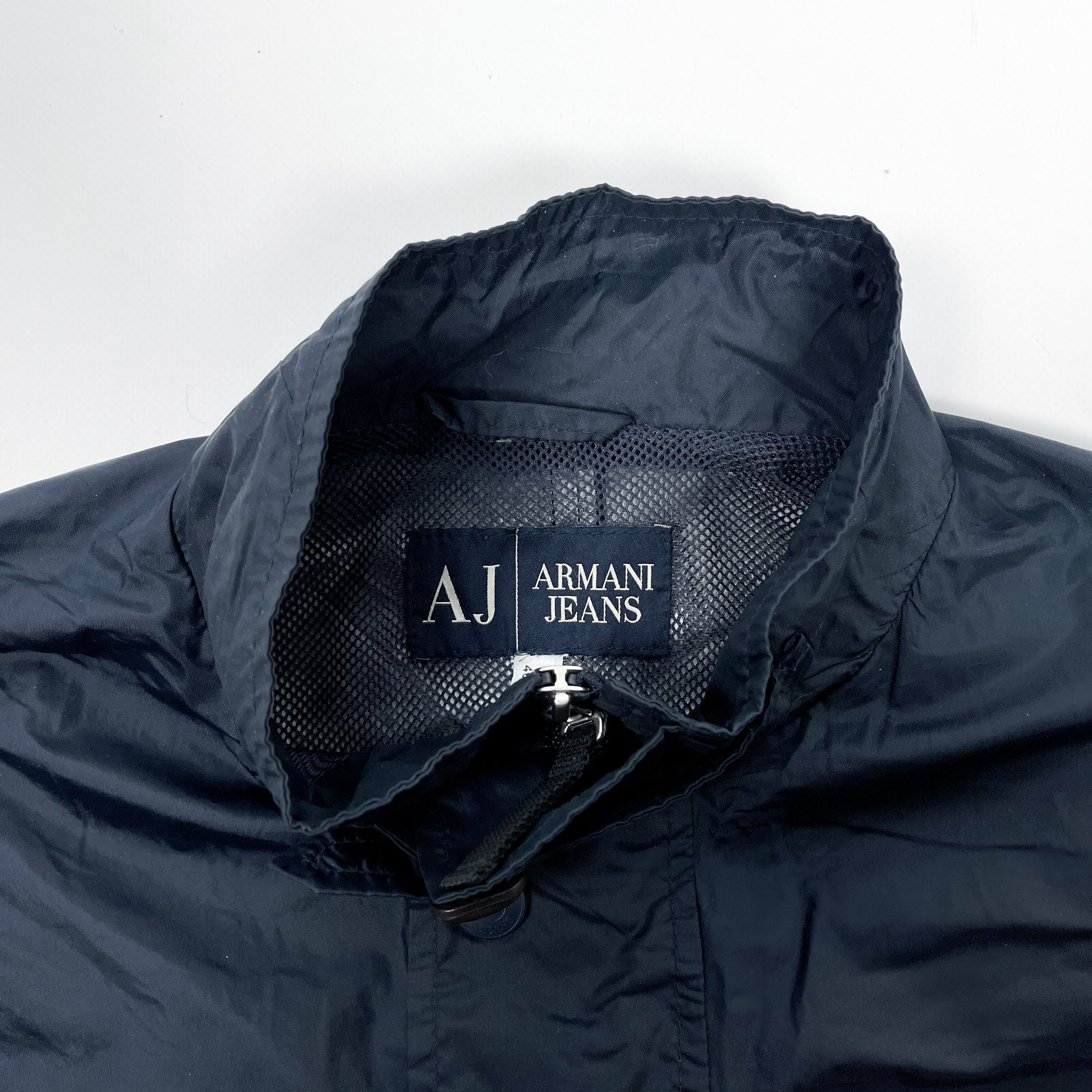 Armani Navy Blue Light Jacket 2000 s Vintage TTS