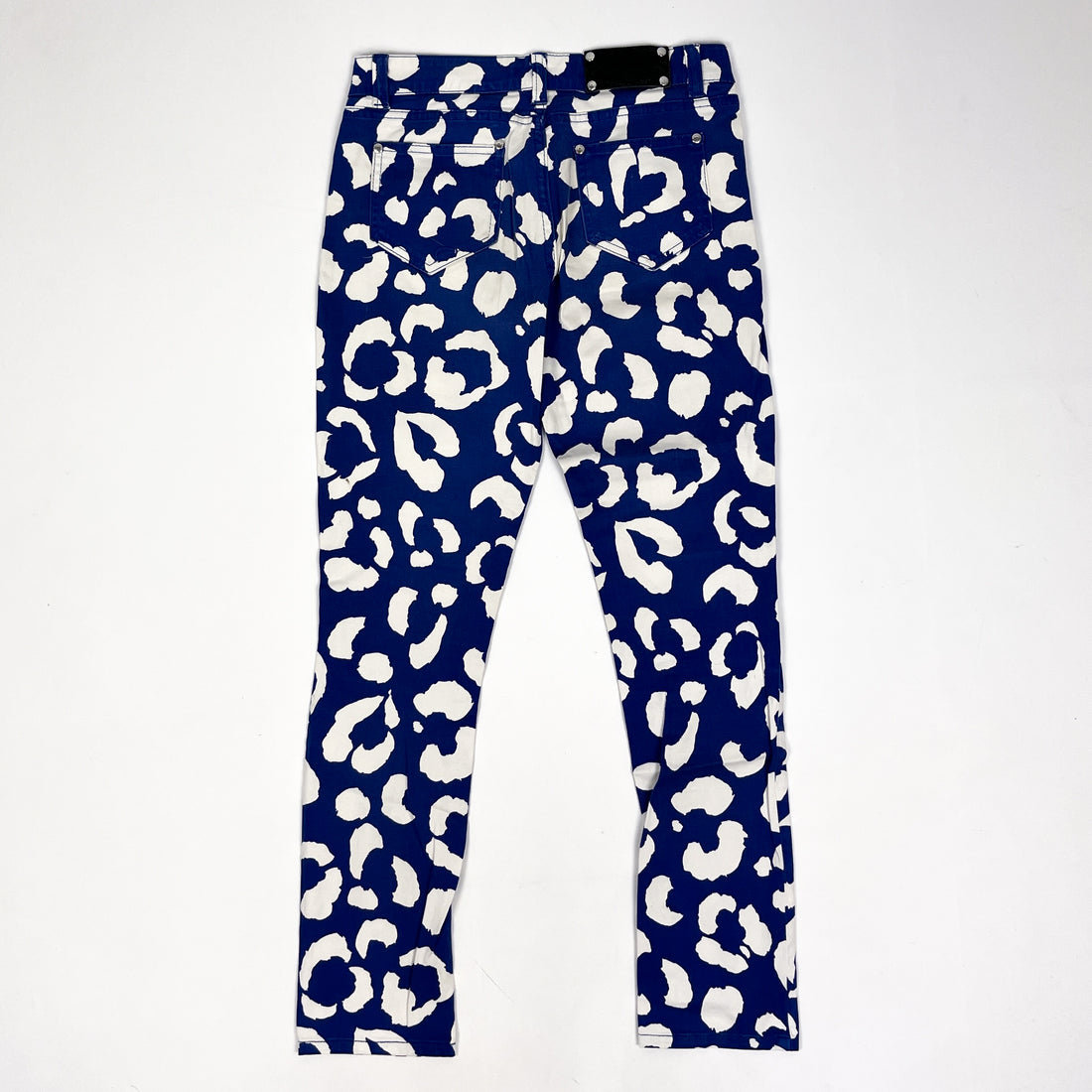 Moschino Flora Print Blue Pants 2000's