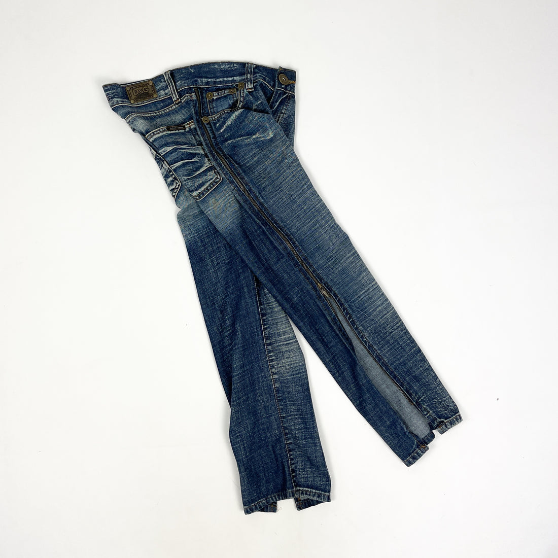 Dolce & Gabbana Zippers Denim Pants 2000's