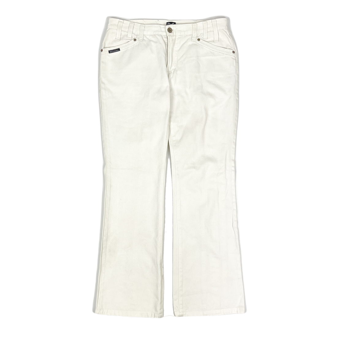 Dolce & Gabbana White Denim Pants 2000's