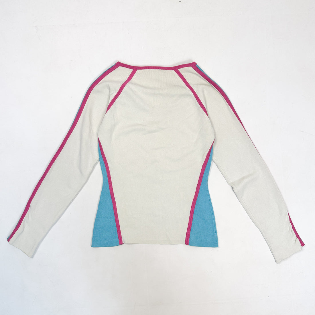 Versace Pink Blue Stripes Knitwear 1990's