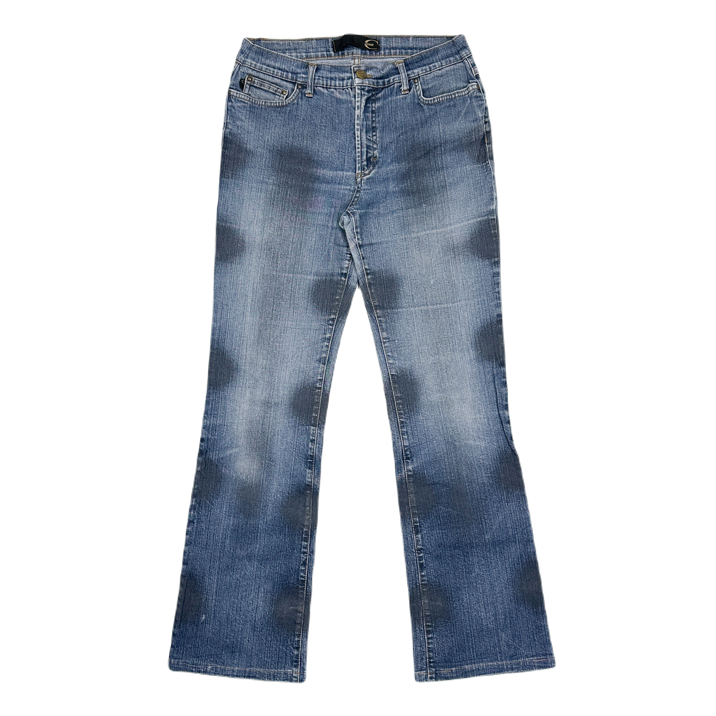 Roberto Cavalli Distressed Denim Pants 2000's