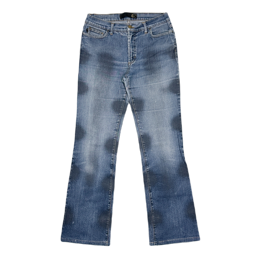 Roberto Cavalli Distressed Denim Pants 2000's