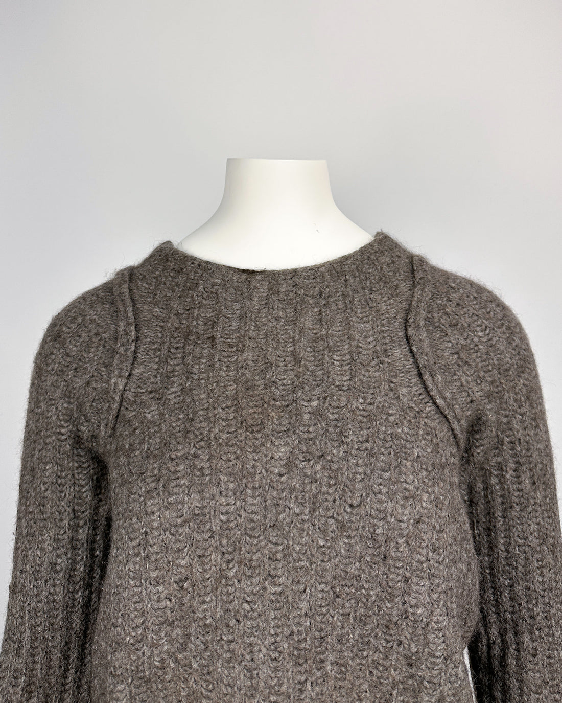 Isabel Benenato Grey Mohair Knit A/W 2012