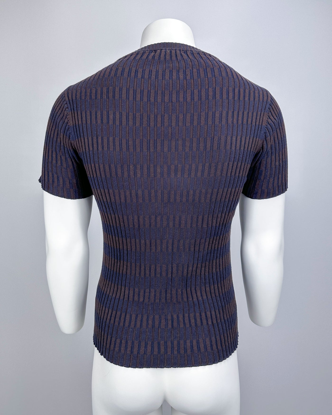 Marithé Francois Girbaud Stripped Knit Tee Top 2000's