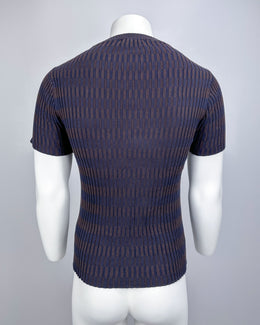 Marithé Francois Girbaud Stripped Knit Tee Top 2000's