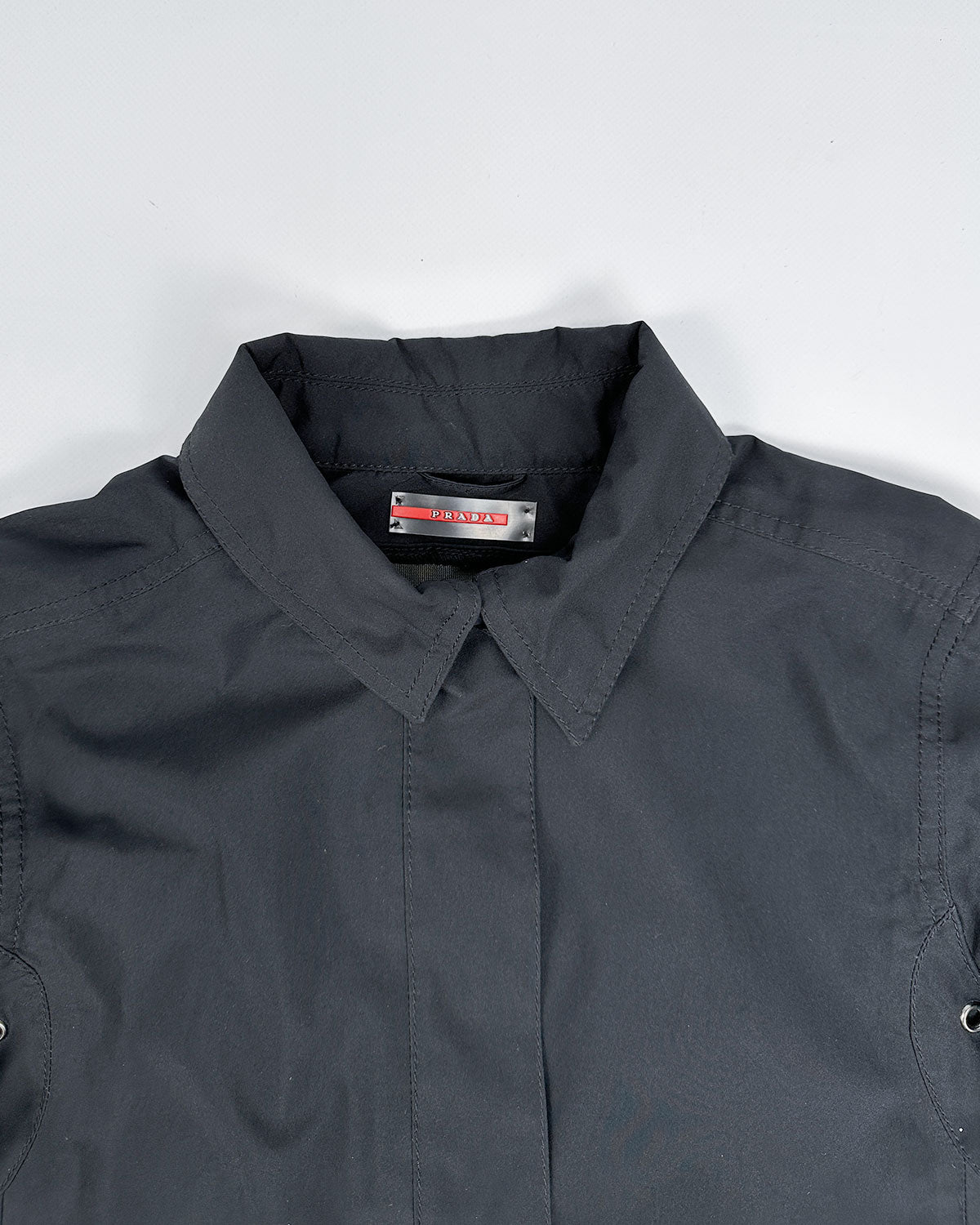 Prada x Gore Tex Black Trench Coat 2000's