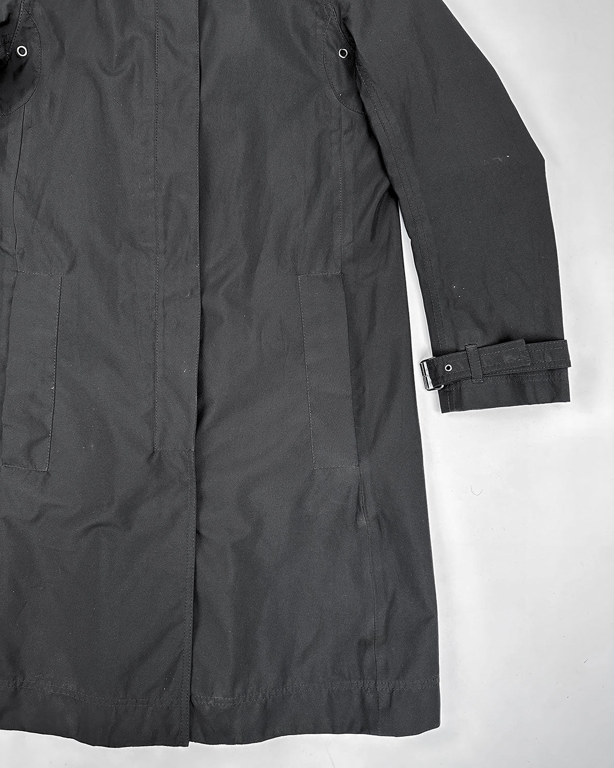 Prada x Gore Tex Black Trench Coat 2000's – Vintage TTS