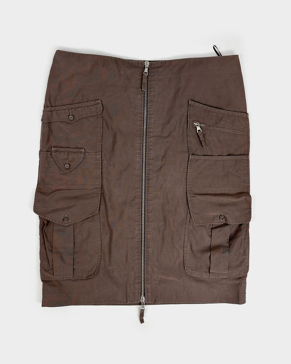 Jean Paul Gaultier Utility Brown Skirt 2000's