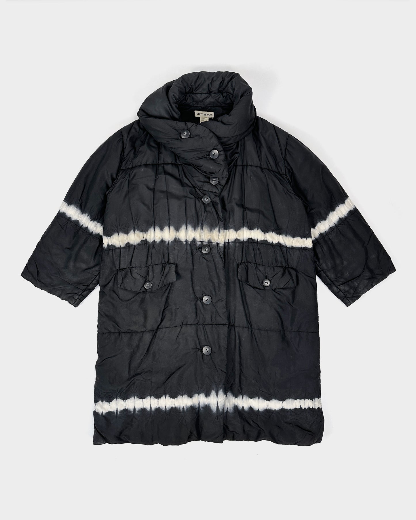 Issey Miyake Black Dyed Full-Body Puffer 2002