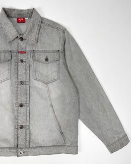 Oakley Red Core Wolf Grey Denim Jacket SAMPLE 2000's