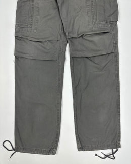 Oakley Red Core Grey Cargo Pants 2000's