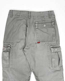 Oakley Red Core Grey Cargo Pants 2000's