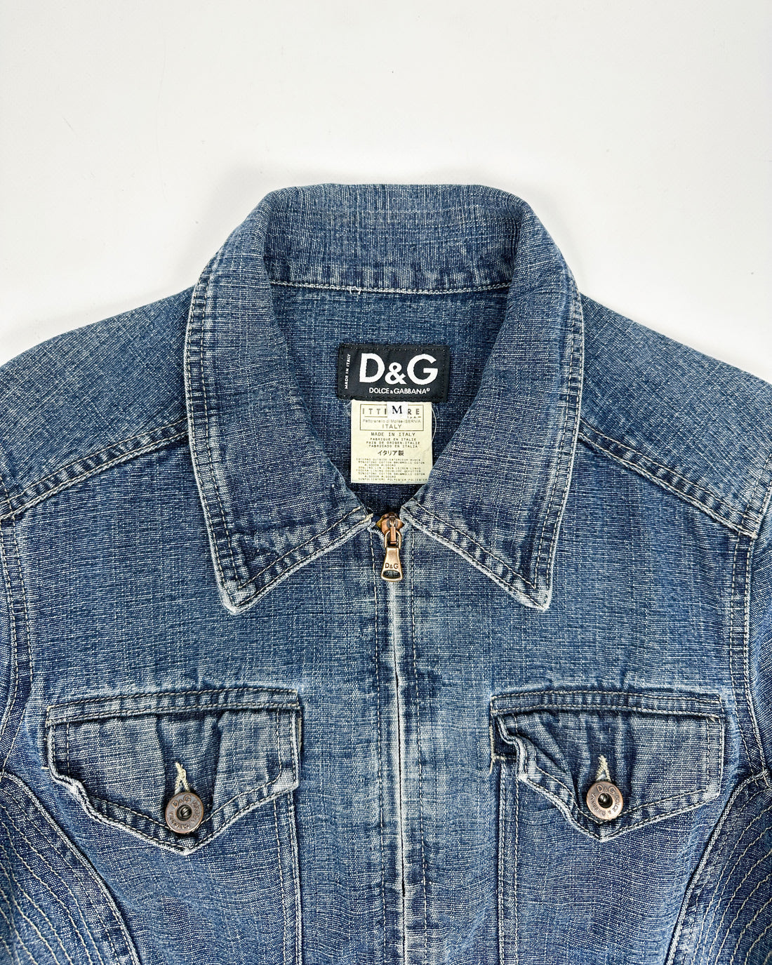 Dolce & Gabbana Denim Stitch Jacket 2000's