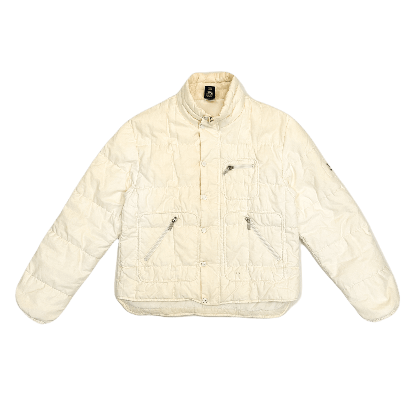 Diesel Cream White Puffer Jacket 1990's