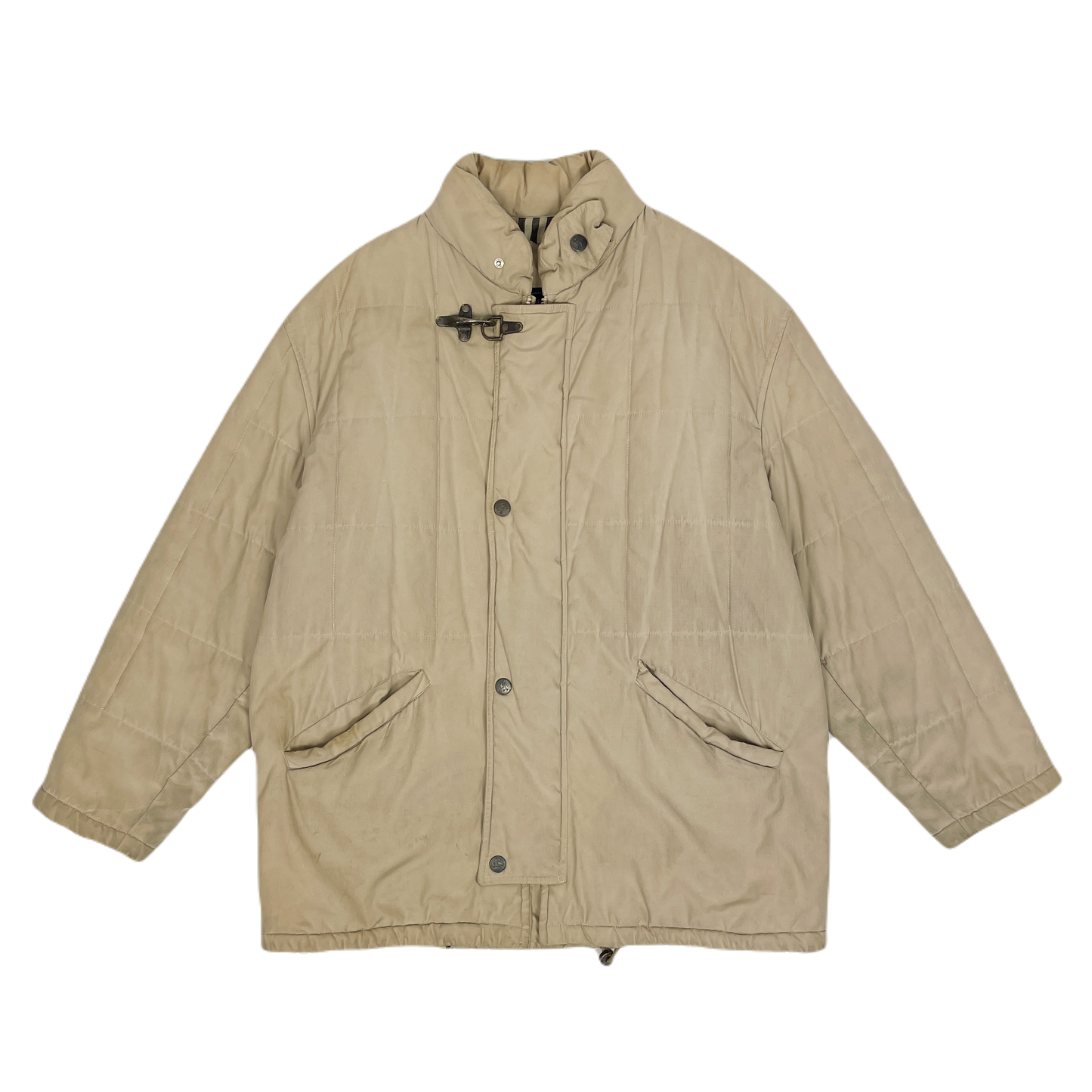 Burberrys Beige Utility Quilted Jacket 1990's