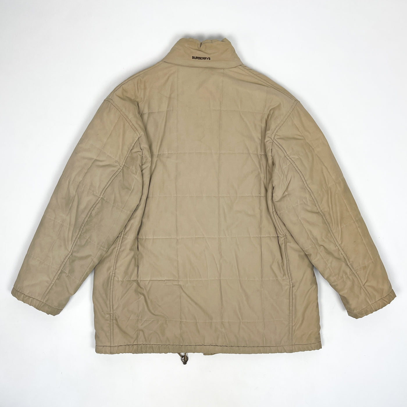 Burberrys Beige Utility Quilted Jacket 1990's