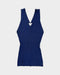Mugler Knit Sleeveless Dark Blue Top 2000's - Vintagetts
